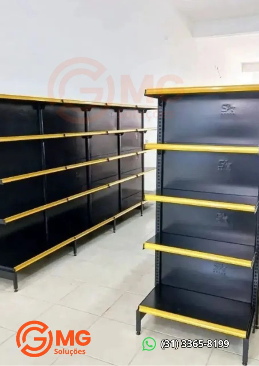 Prateleira para exposição de produtos - Gôndola