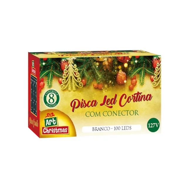 Pisca Pisca Led Cortina  40cmx2,5m 127v