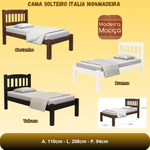 Cama solteiro Itália 