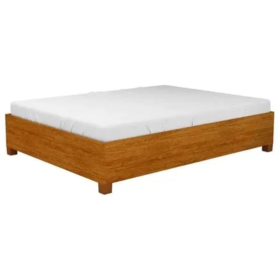 Cama clara modulado minimalista- FRETE GRÁTIS 