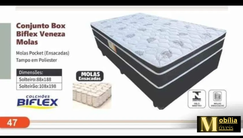 CAMA BIFLEX SOLTEIRO VENEZA - DIRETO DA FÁBRICA