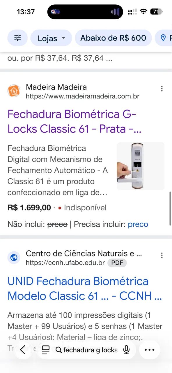 Fechadura eletrônica