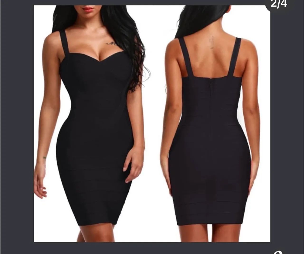 Vestido de bandagem- disponível em 4 cores