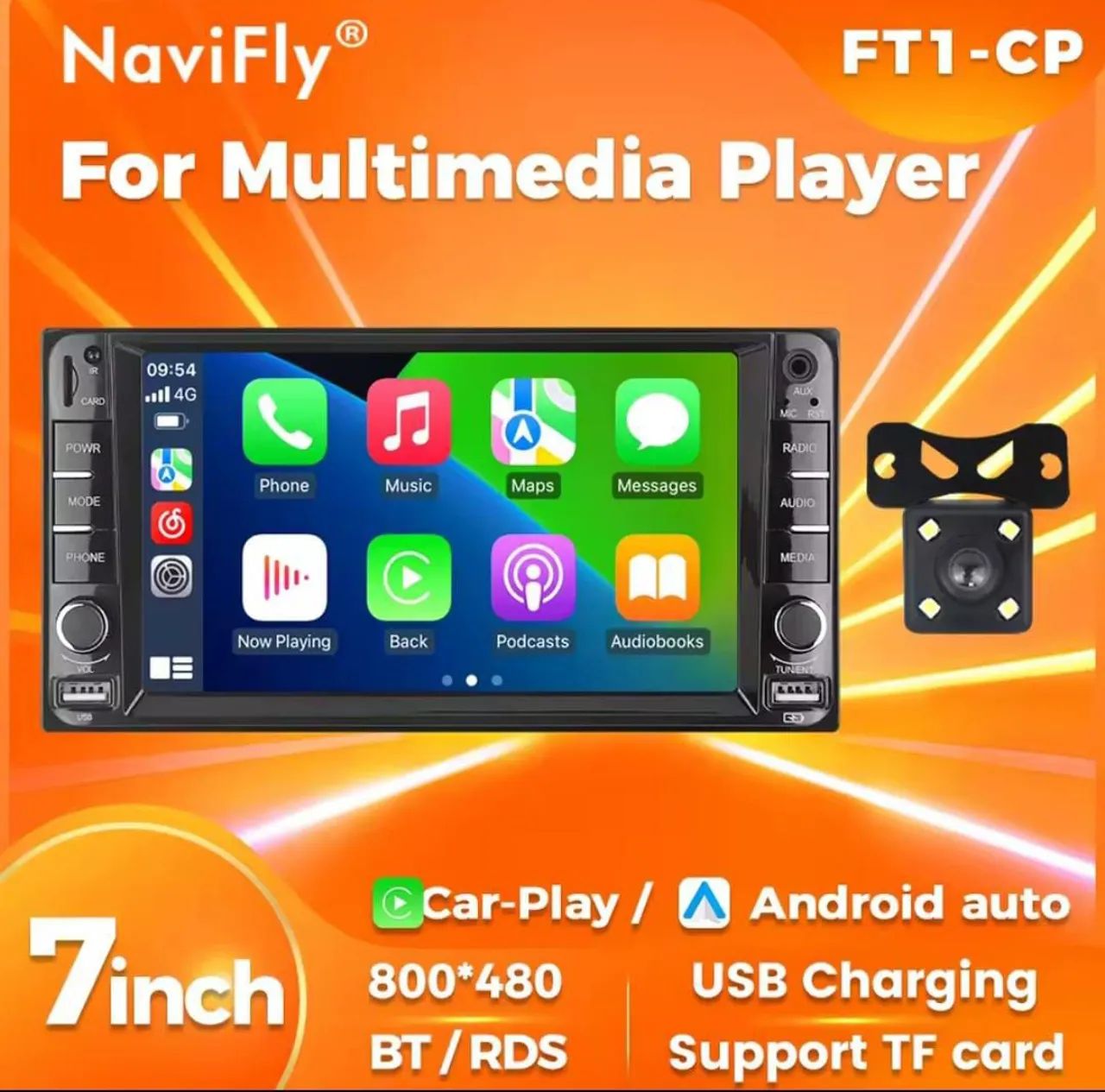 Central Multimídia dvd 2 din 7 polegadas  - CarPlay e Android Auto - som tela mp5 carro - Foto 2