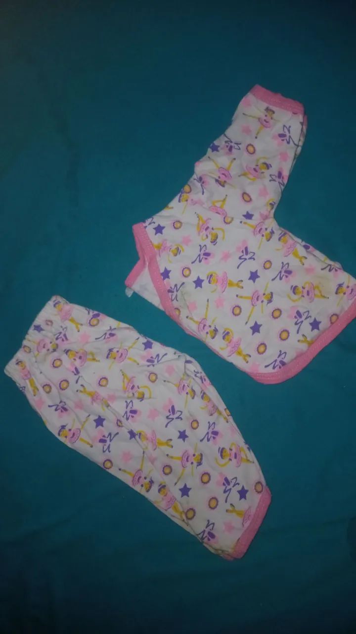 Calças e cueiros baby