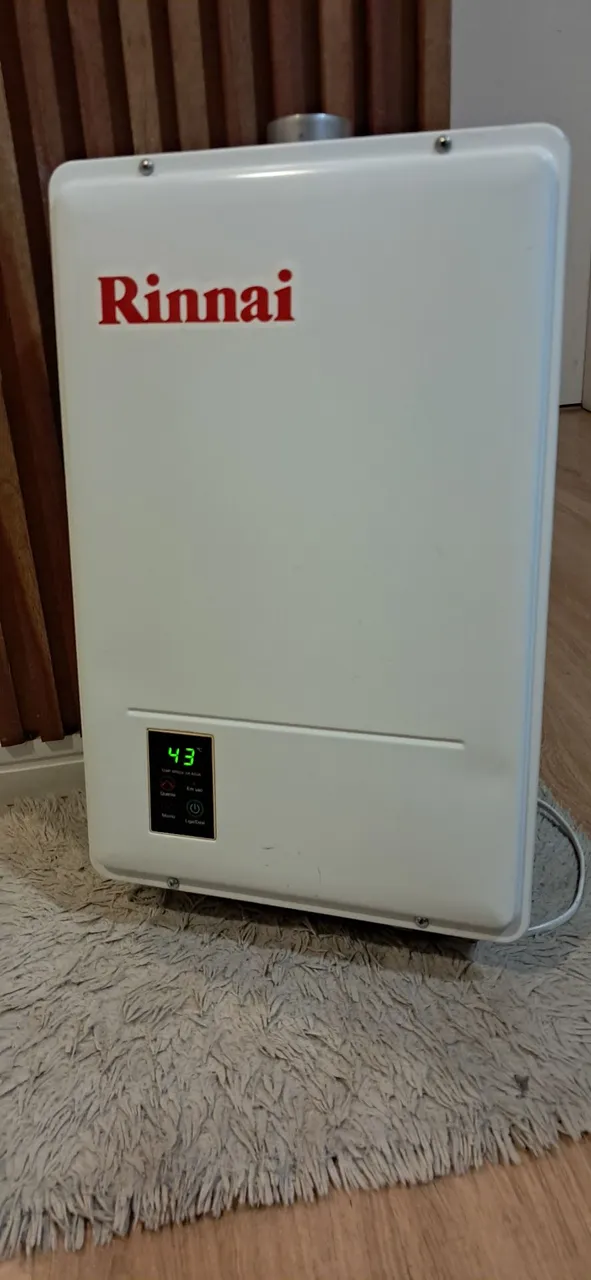 Aquecedor a gás Rinnai 23litros Digital