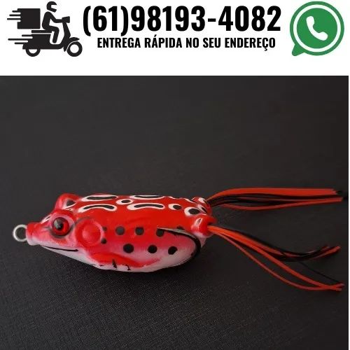 kit 5 unidades Isca artificial sapo Grande 6cm /11g (Novos) - Foto 3