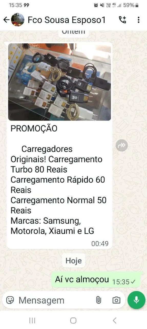 Carregador de celular 