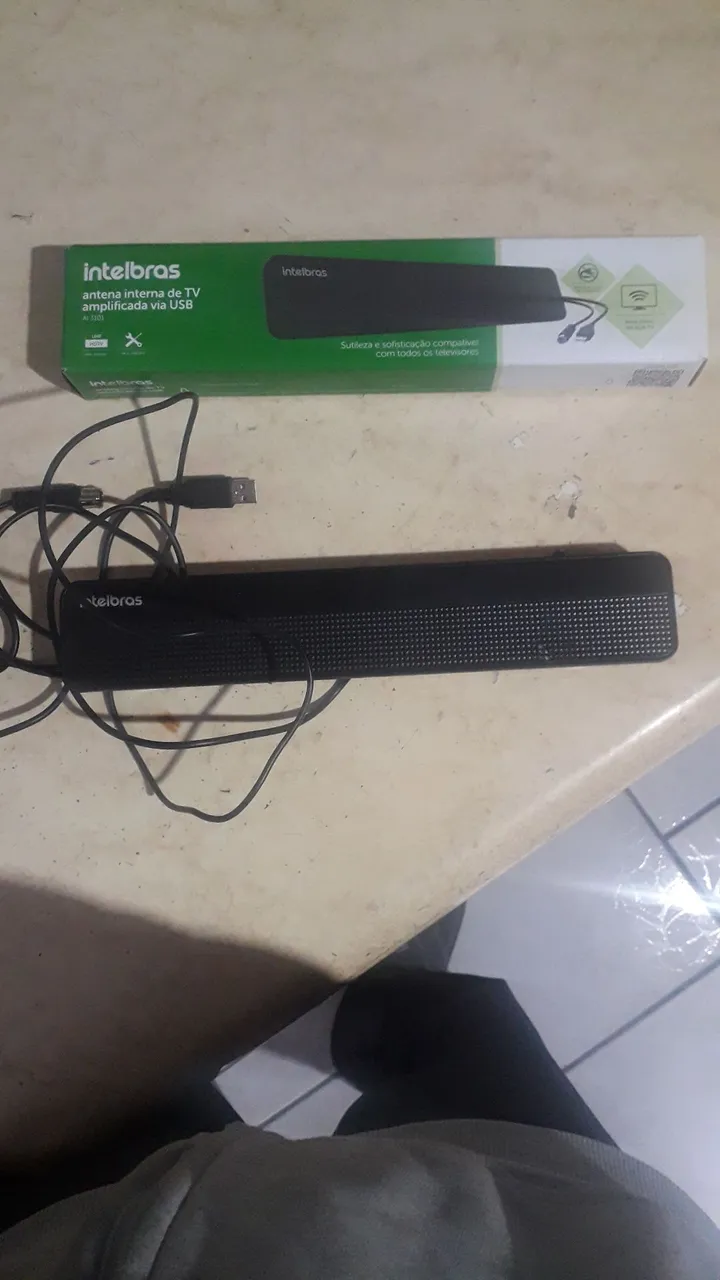 Antena interna de TV amplificada via USB