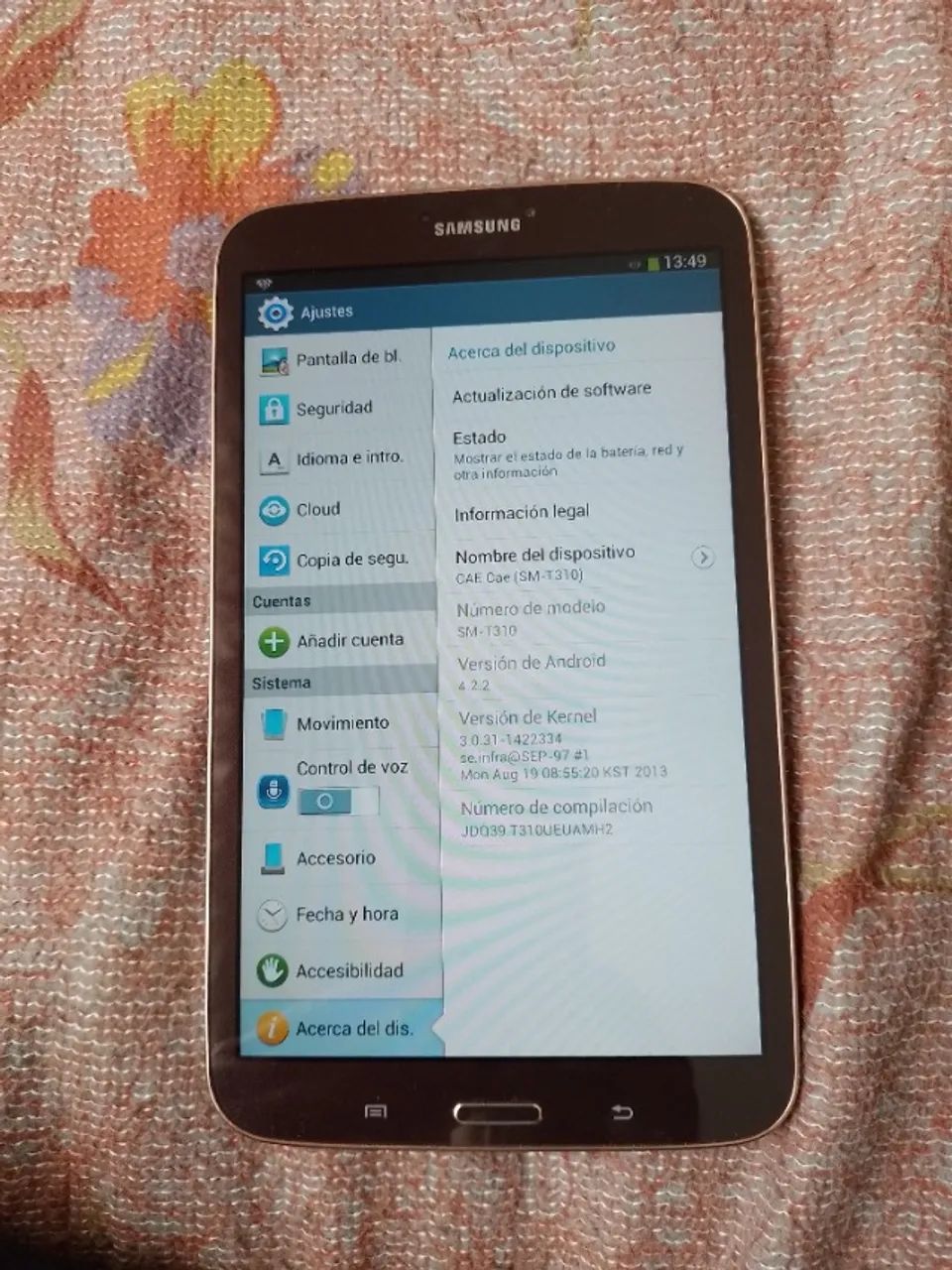 TABLET SAMSUNG GALAXY TAB3 (ANDROID 4.2.2) - Foto 2