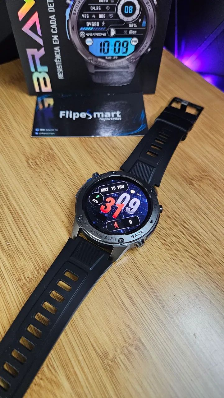 Smartwatch Brave  Resistência Militar+ Garantia(Novo) - Foto 3