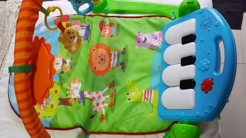 Tapete Infantil Atividade Bebê Interativo com piano musical