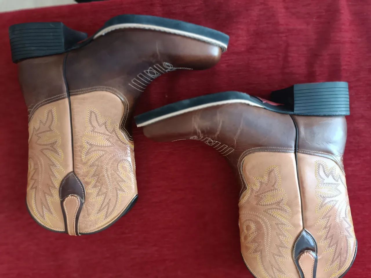 Botas Country côr Tabaco whisky n° 37 /38 Nova na caixa