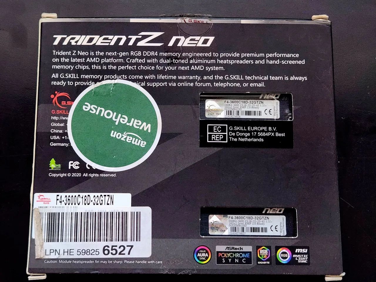 Memória RAM G.Skill Trident Z Neo DDR4 32GB 2x16 - Foto 2