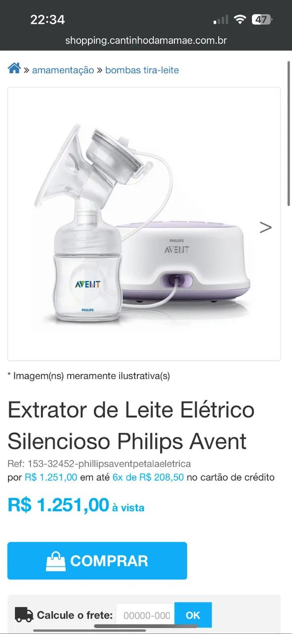 Bomba elétrica avent 64242081287043121
