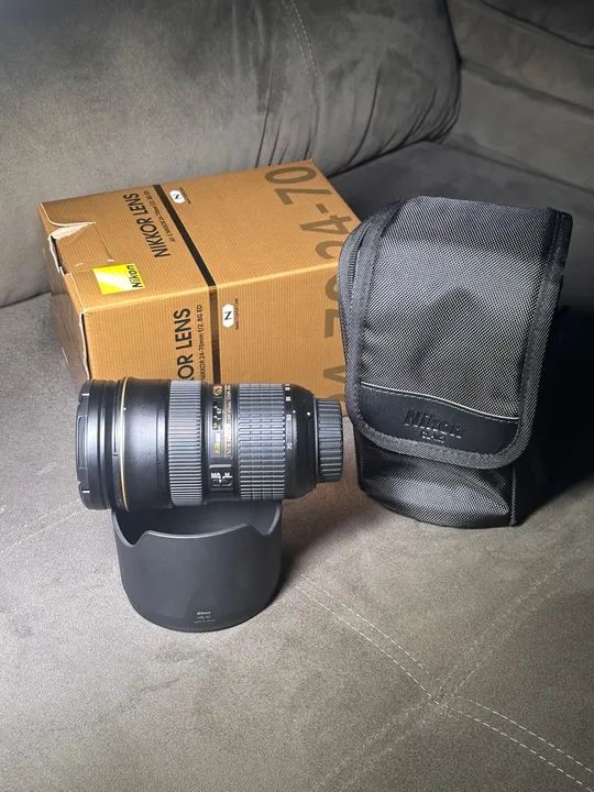 Lente Nikon AF-S 24-70mm 2.8 ED nova 