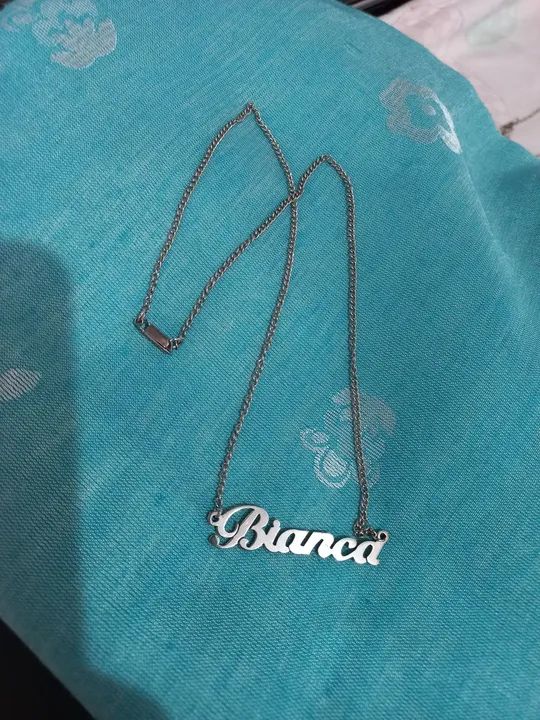 Kit com 02  colares   prateado  - Foto 4