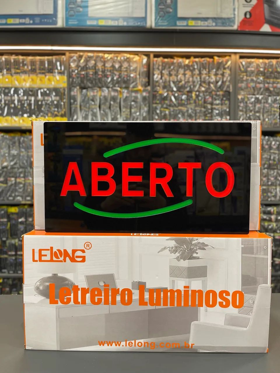 Painel luminoso escrito ABERTO ? - Foto 2