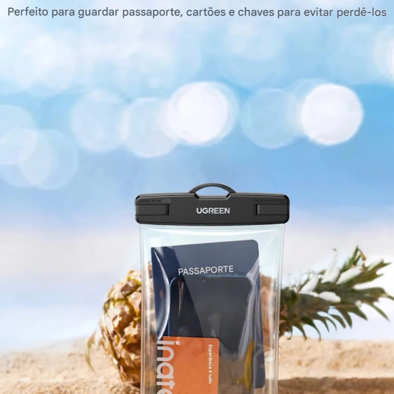 Case Ugreen Impermeável Capa Celular Selada Proteção Na Água e Mergulho Bolsa Prova d?água - Foto 5