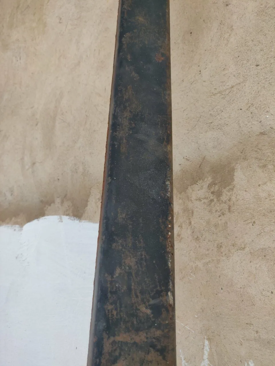 Barra cantoneira U de Ferro Usada 3,50mt por 7cm