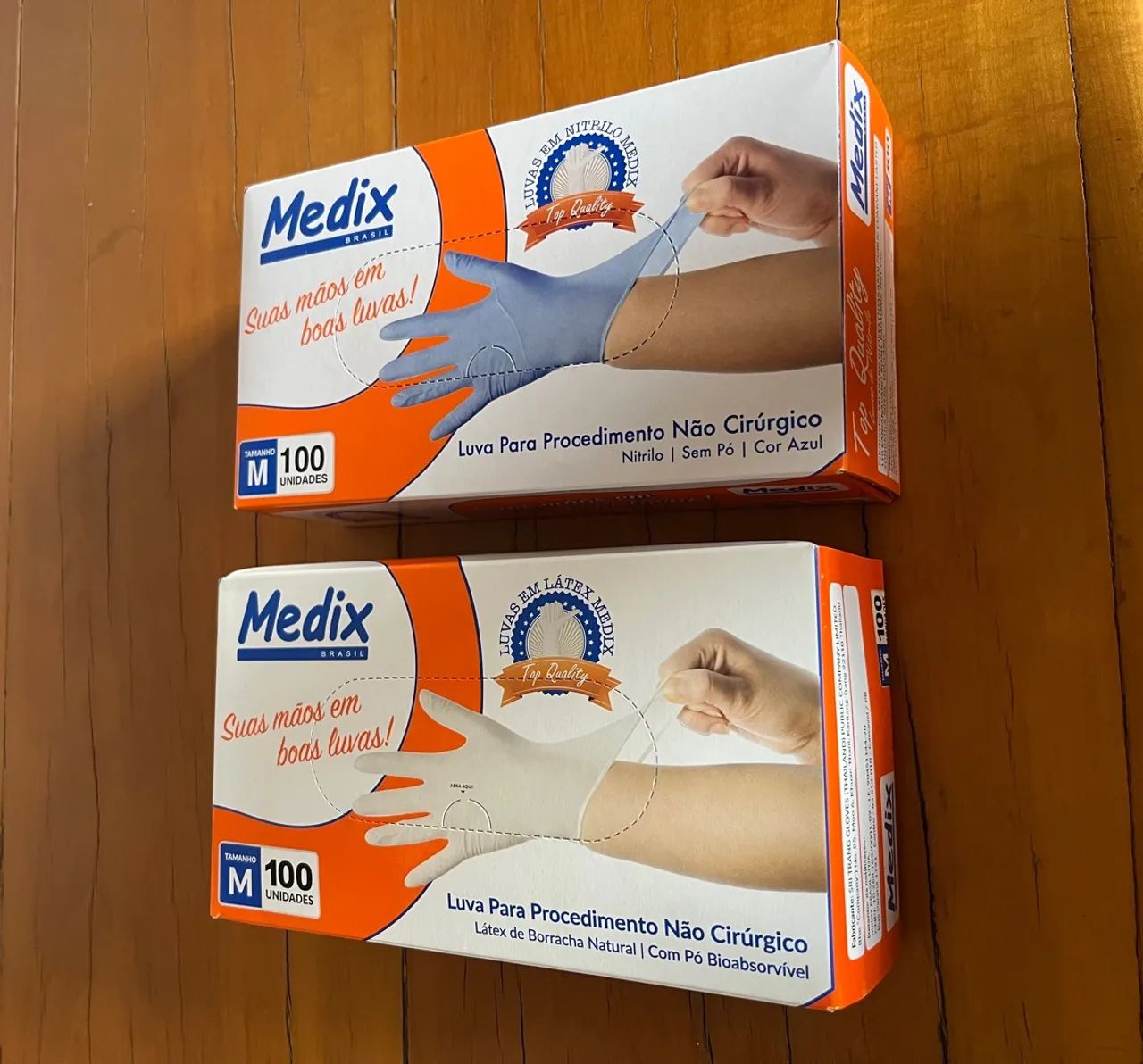Luvas de Procedimento 100 unidades (2 caixas)