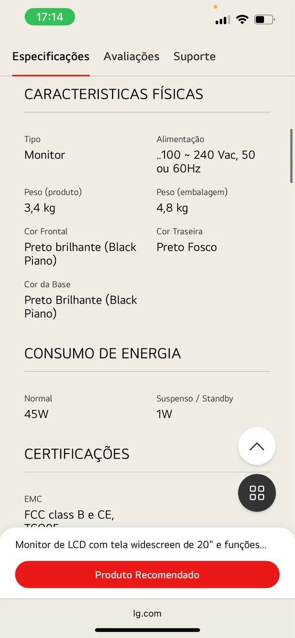 Tela LG 20? FLATRON W2043S-PF - Foto 5