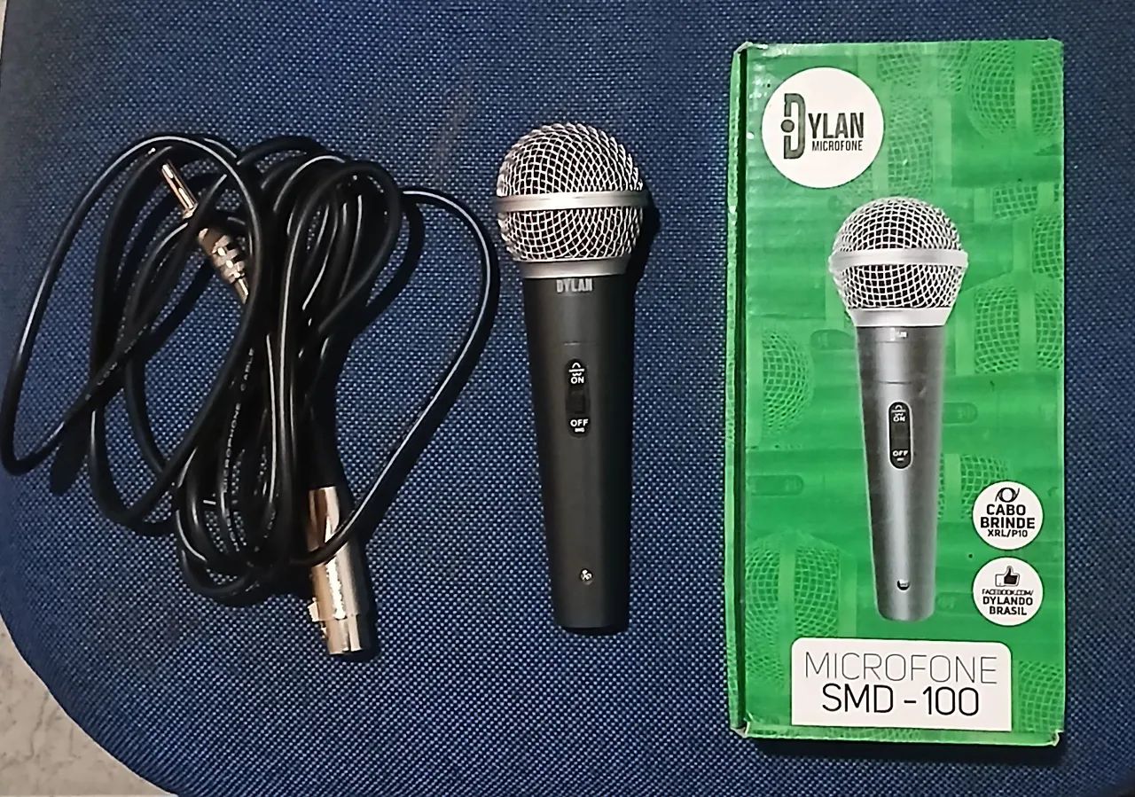 Microfone SMD 100 DYLAN Cabo XLR/P10