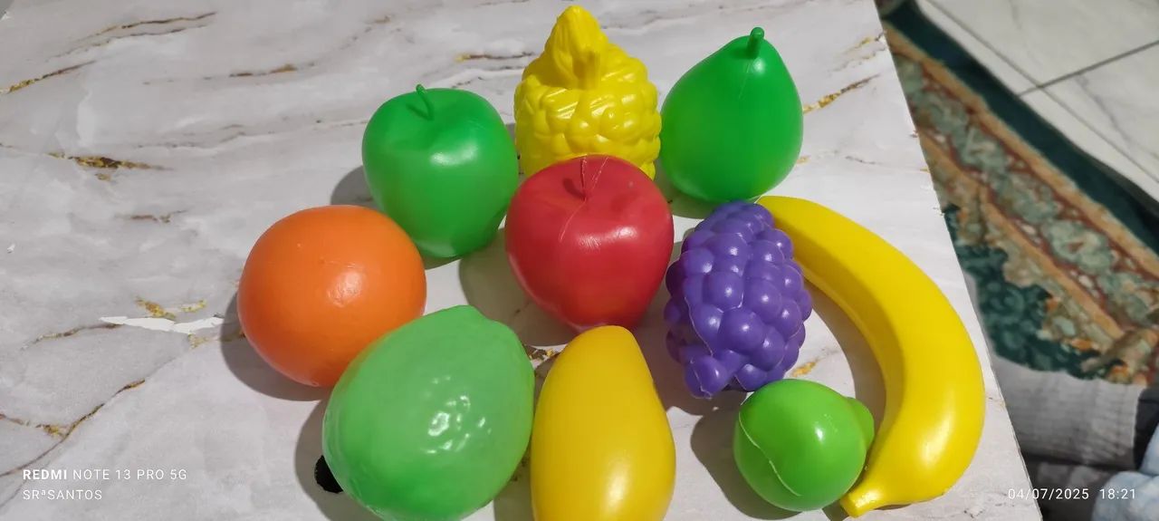Kit de frutas de brinquedo