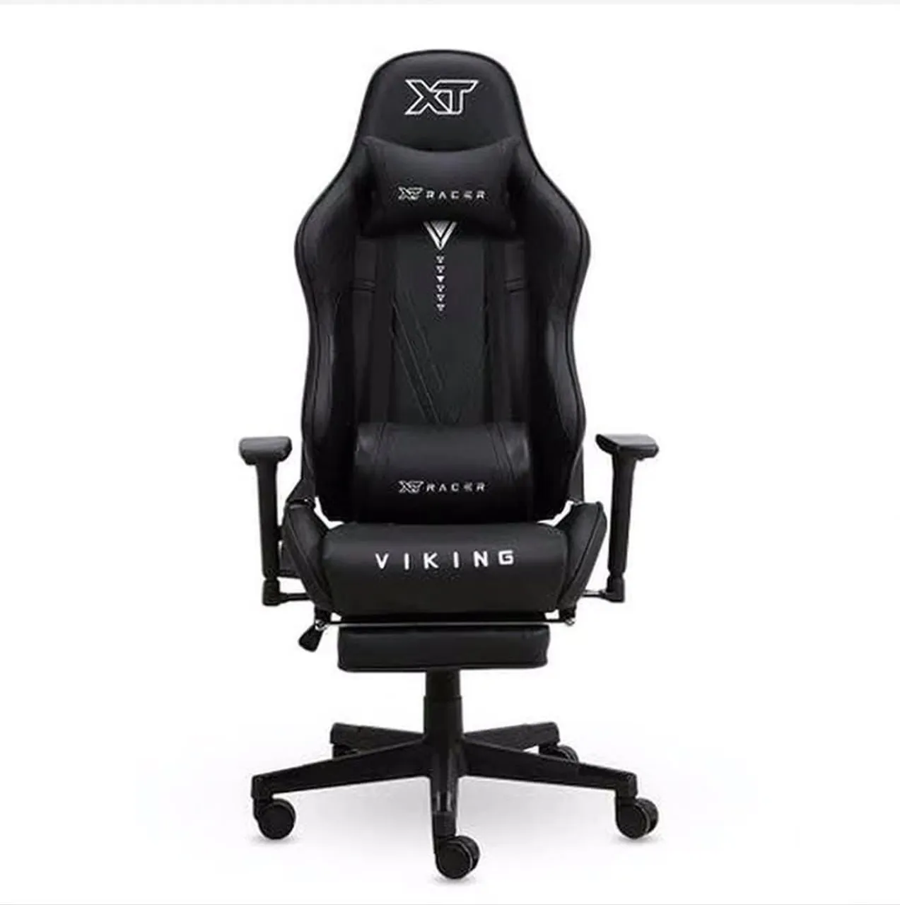 Cadeira Gamer XT Racer Viking com Puff - Preta
