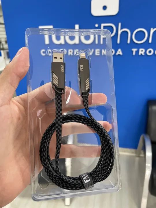 Cabo Ultra Rápido 100W Metal 4 em 1 - FAM - Foto 2