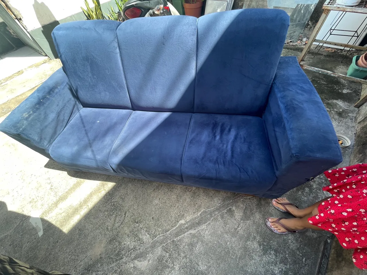 Sofá Azul Confortável para sua Sala