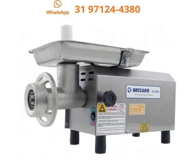 Moedor de Carne Beccaro Boca 8 Bivolt Novo