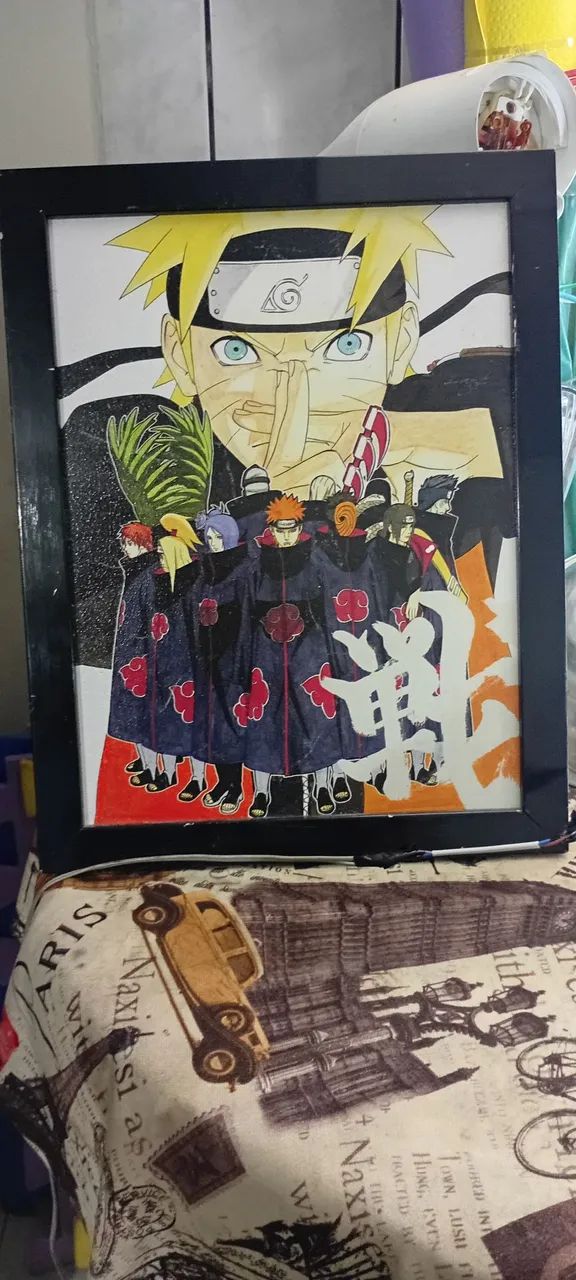 Quadro do Naruto  44 X 34 cm 