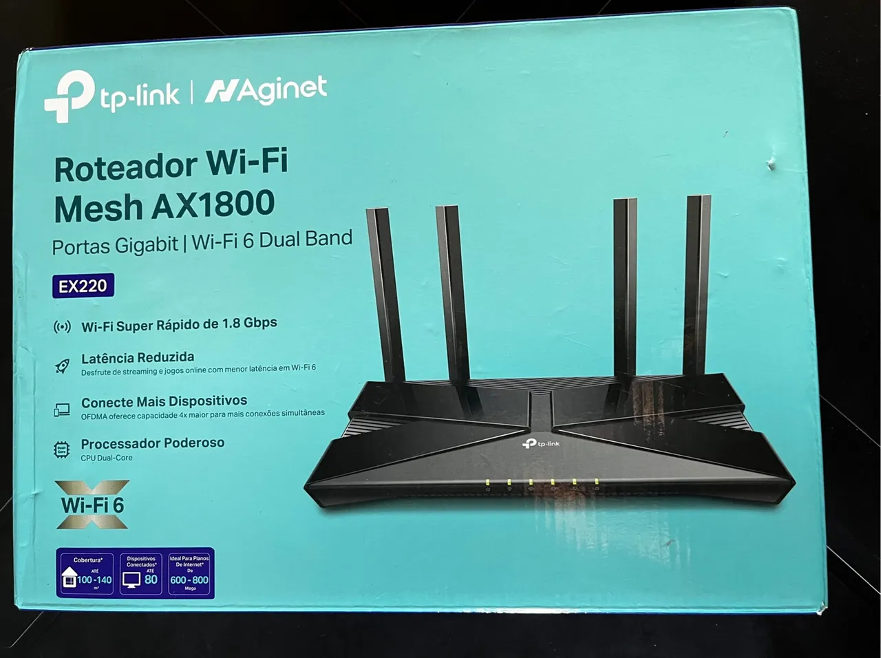 Roteador Wi-Fi Mesh AX1800 TP-Link EX220