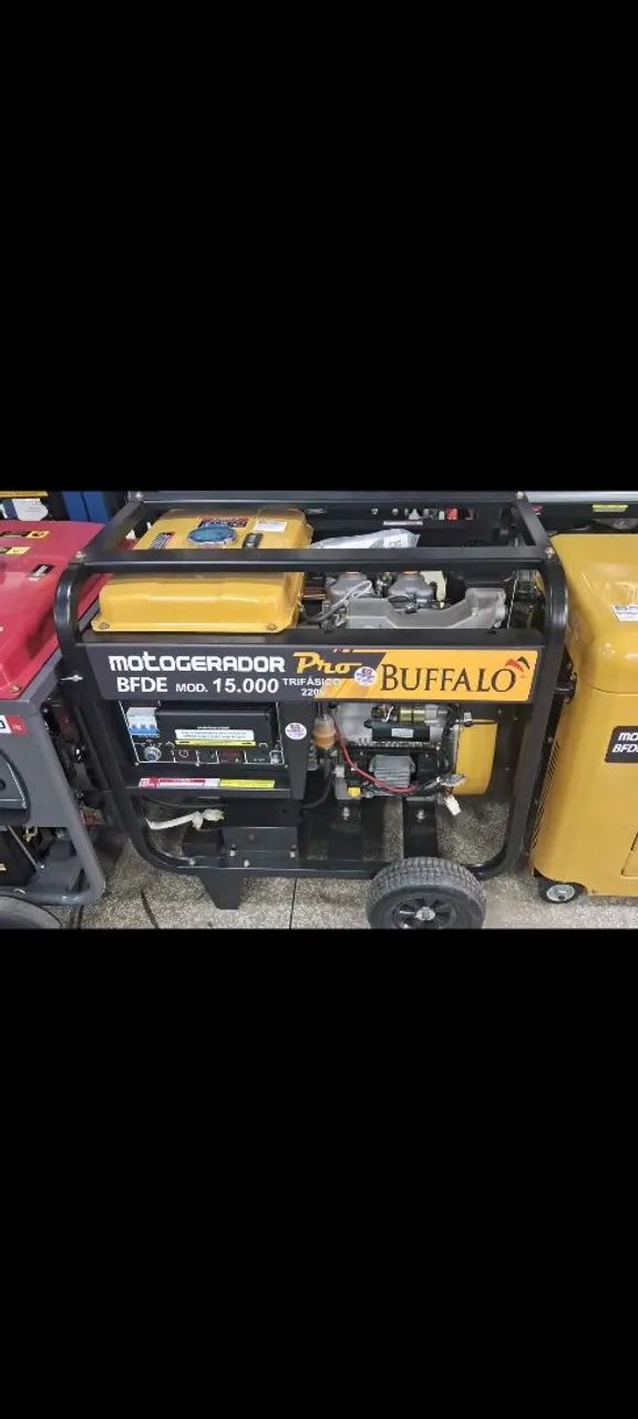 GERADOR A DIESEL 15KVA TRIF 220V BFDE15000 BUFFALO - Foto 2