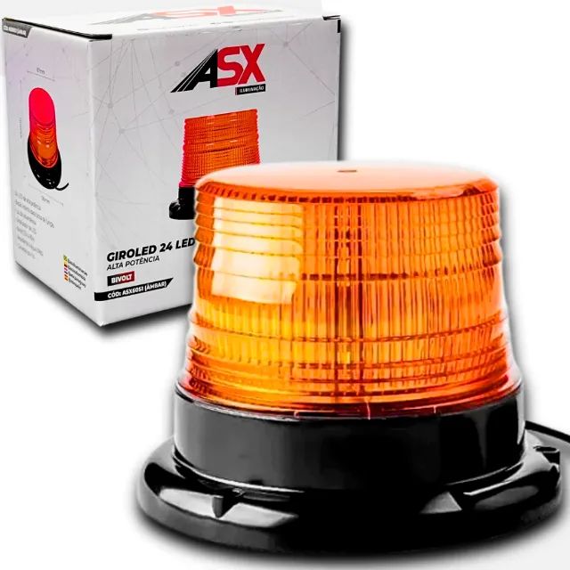 Giroflex / Giroled Amarelo 8 Funções 24 Leds 12v/24v Asx - Foto 2