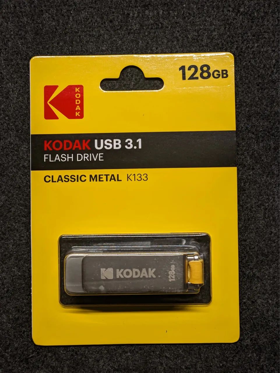 NOVO! Pendrive KODAK 128GB. USB 3.1