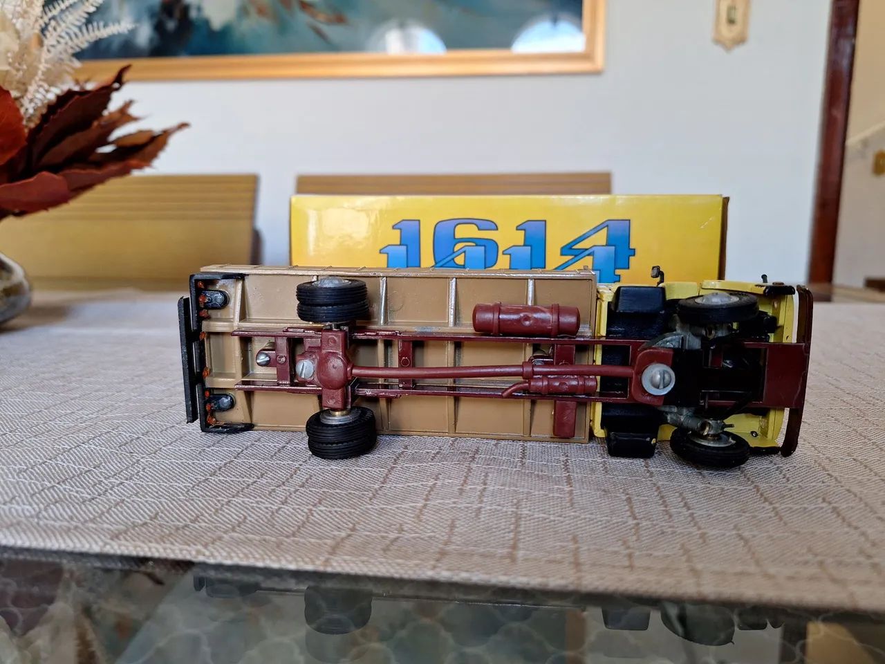 Miniatura Mercedes 1614 carca seca Supermini Arpra Industria Brasileira Anos 80 novo - Foto 2