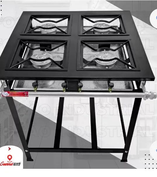 Fogão Industrial 4 Bocas Alta Pressão -usado - Foto 4