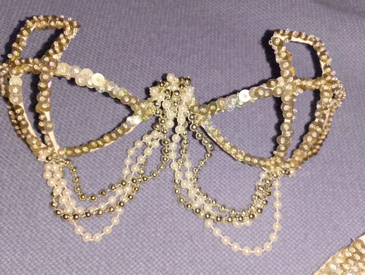 Biquíni Passista dourado com contas  - Foto 2