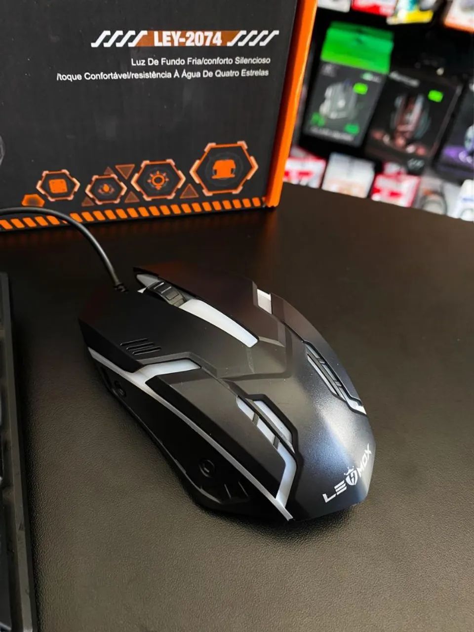 KIT TECLADO E MOUSE GAMER RGB LEHMOX LEY-2074 - Foto 4