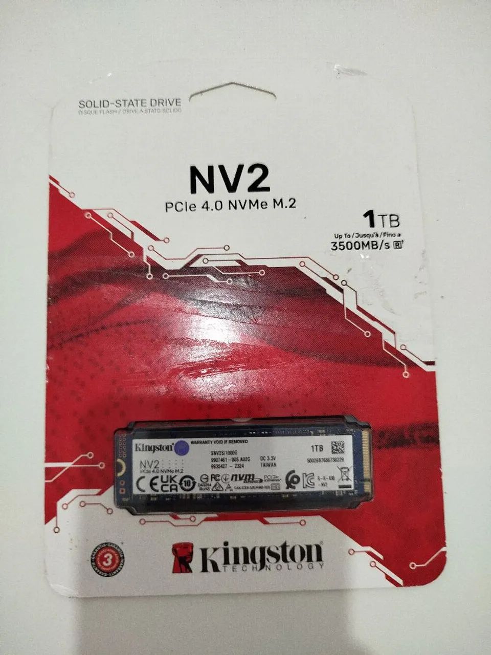 SSD Kingston NVMe M2 1Tb