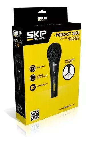 Microfone SKP 300u - Microfone Profissional de Estúdio USB SKP Podcast 300U - Foto 2