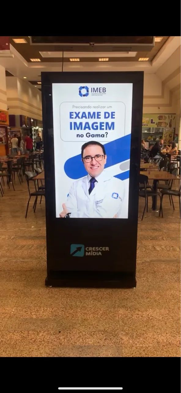 Tenha uma segunda renda Totem de publicidade com tv 58 polegadas 
