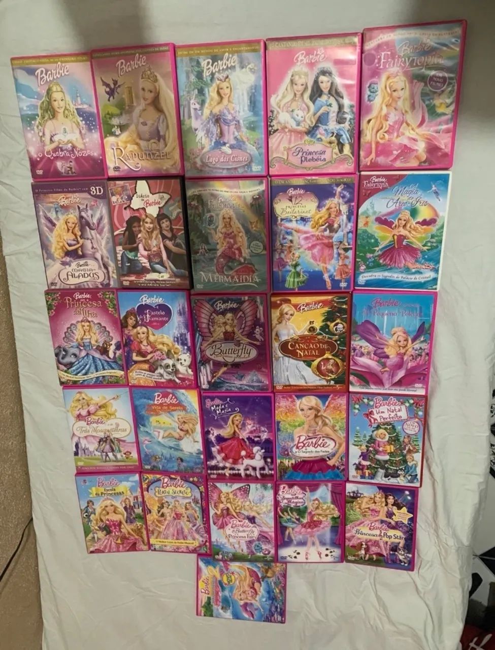 Coleção de DVDs Barbie - 26 DVDs