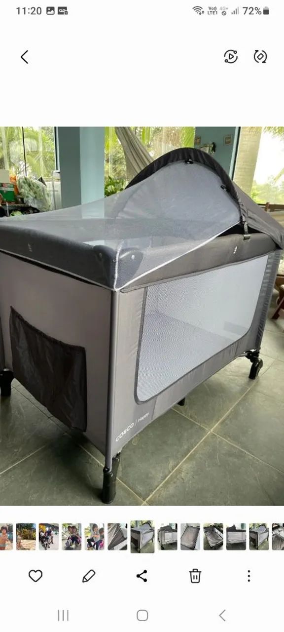 Berço Portátil Cosco Happy com Toldo