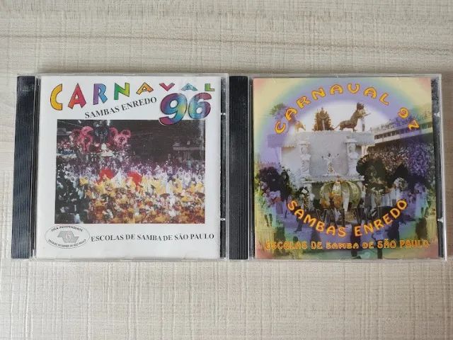 Kit 2 Cds Carnaval Enredo 96 97 Escolas De Samba São Paulo (Usado)