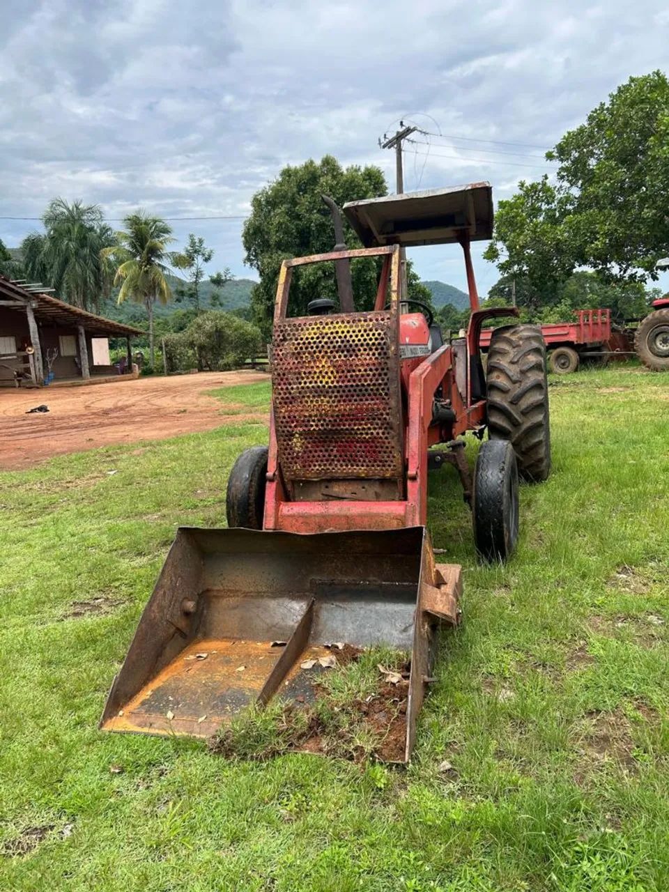 TRATOR MASSEY FERGUSON 290 COM LAMINA E CONCHA - Foto 2