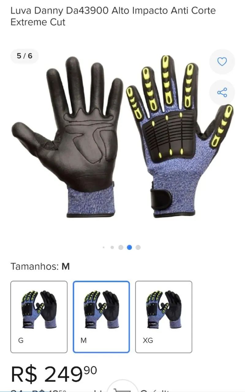 Luva Danny Da43900 Alto Impacto Anti Corte Vila isabel RJ  - Foto 5