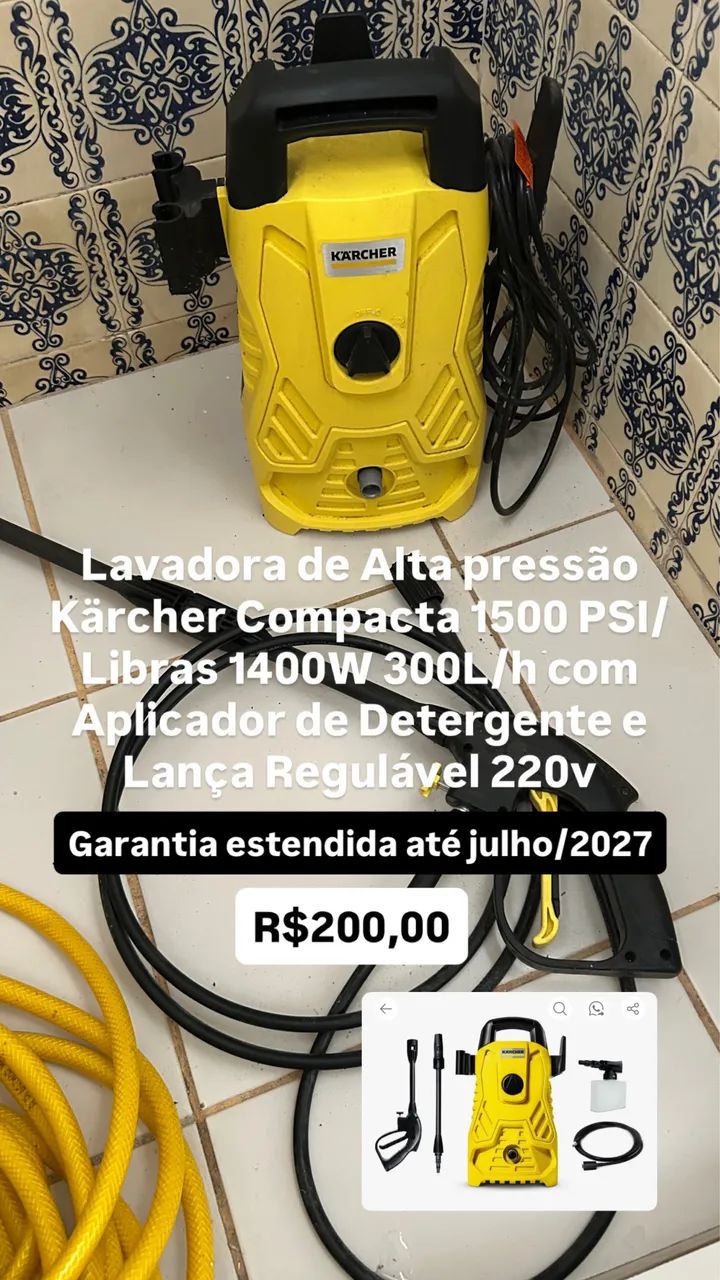 Lavadora de compressão karcher compacta  - Foto 2